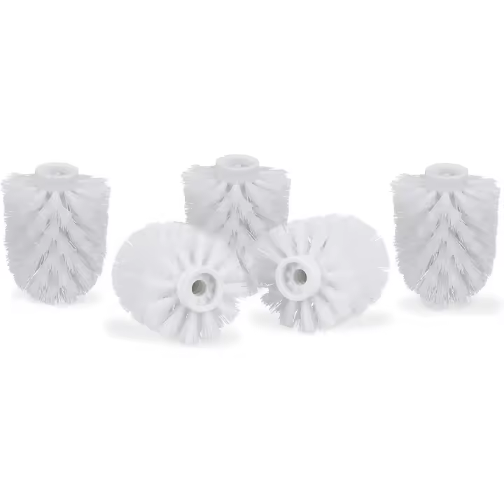 Juego de 5 Cepillos de Baño desmontables de Acero Inoxidable Cabeza de Repuesto de 9.5mm - 1