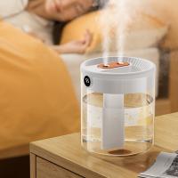 Humidificador de Aire de Doble Boquilla de 2L con Pantalla LCD de Humedad - Blanco - details 0