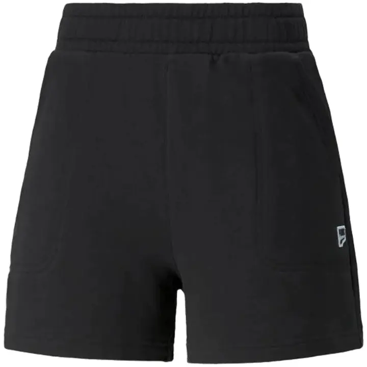 Pantalon Corto Puma Downtown High Waist para mujer en color negro - 1