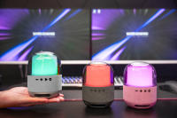 Mars Gaming MS-FLOW, Altavoz Portátil Bluetooth 15W, Iluminación Orbilight RGB 360°, Sonido Potente con Driver DeepBass 57mm, Altavoz Gaming Compacto con Bluetooth 5.3 y MicroSD, Altavoz en Negro, Gris plateado  o Rosa - details 1