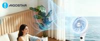 Aigostar Ventilador de Pie Silencioso con Mando a Distancia y Pantalla LED, Oscilación 3D, Temporizador 12H, 3 Modos, 6 Velocidades, Caudal de Aire 1185 m³/h, Difusor de Aroma Integrado - details 0