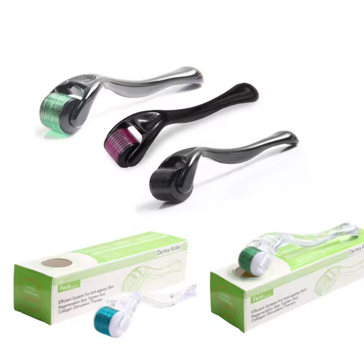 1PCS Rollo De Derma 540 Microneedle 0.25MM De Titanio Estéril Para Cuidado De La Piel Facial Y Barba Sistema De Microneedling Profesional - 1