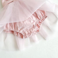 Bailarina Romper Para Bebés Niñas 0-2 Años Vestido De Malla Con Gran Lazo Traje De Baile Princesa Estilo Activo Ropa De Verano - details 12