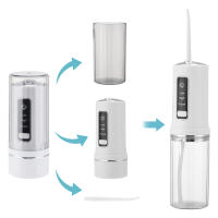 Fregadero Oral Portátil Irrigador De Agua Jeta Dental Herramientas De Limpieza De Dientes 230ML 4 Boquillas Máquina De Limpieza De Bocas - details 11
