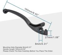 GOOFIT Manija De Freno Para Motocicleta Izquierda Reemplazo Para ATV Quad Chino TaoTao Sunl JCL 50cc 70cc 90cc 110cc 125cc Metal Negro - details 2