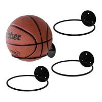 Estante De Deportes Para Muros 3 Piezas Soporte Para Fútbol Baloncesto Balonvoleibol Instalación En La Pared Organizador De Bolas Para El Hogar - details 2