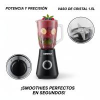 Batidora de Vaso Gavatech 1000W, Jarra de Cristal Termorresistente, 4 Cuchillas de Acero Inoxidable y Control de Velocidad - details 2