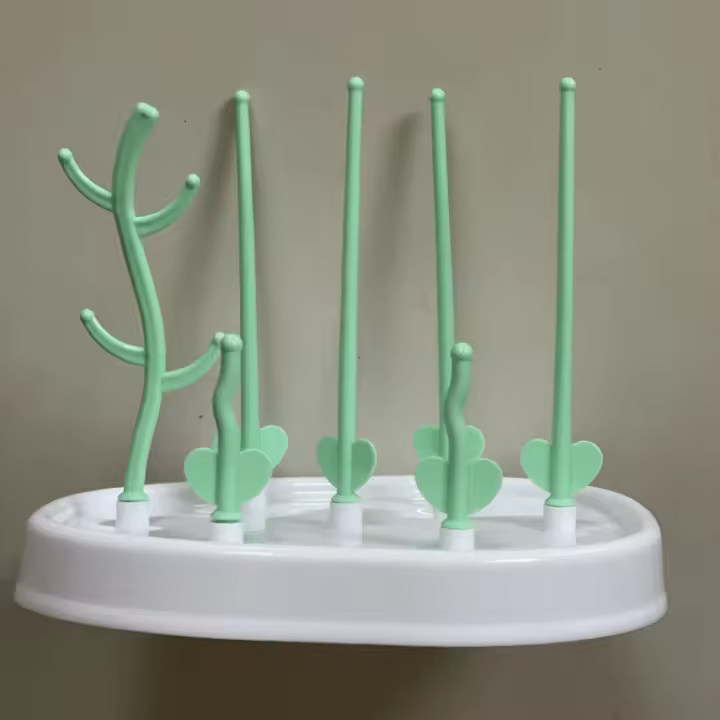 Estante De Secado Para Botellas De Bebé Y Accesorios Forma De Árbol Soporte Para Tazas De Alimentación Quita Y Coloca Organizador De Espacio - 1