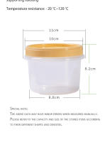 Caja De Almacenamiento De Alimentos Redonda 500ml Pack De 4 Para Frutas Y Aperitivos Microwaviable Y Tapa Sellada Para Refrigerador - details 12