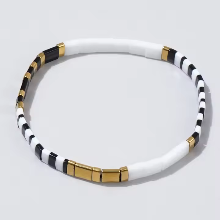 Pulsera De Cuentas TILA Bohemia Para Niñas Con Diseño Contrastante Y Colores Vibrantes Para Regalos Diarios Y Pilastramento - 1