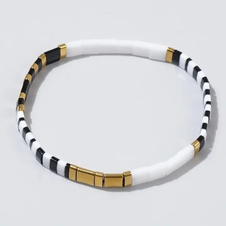 Pulsera De Cuentas TILA Bohemia Para Niñas Con Diseño Contrastante Y Colores Vibrantes Para Regalos Diarios Y Pilastramento - 1