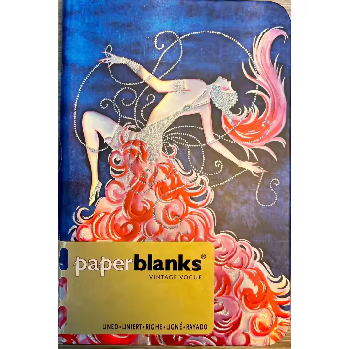 LIBRETA PAPERBLANKS RAYADA MINI COLECCION VINTAGE VOGUE - COLECCION CABARET CABARET MINI - 1