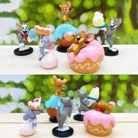 Takara Tomy T-ARTS Tom Y Jerry Figuras De Anime Set De 5 Pasteles Ornamentos De Colección PVC Para Adultos - details 1