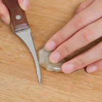 Cuchillo Para Desvenar Camarones De Acero Inoxidable Con Cuchilla Afilada Y Mango De Madera Herramienta Esencial Para La Cocina Eco-amigable - details 5