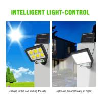 Lámpara Solar LED De Pared Split 3 Modos Impermeable Con Sensor De Movimiento Iluminación De Calle Para Jardín Seguridad De Garaje Luz De Pared - details 2