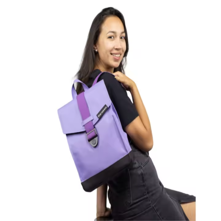 Mochila Bold Banana Mini Purple Rain - Mujer Compacta con Asa - 1