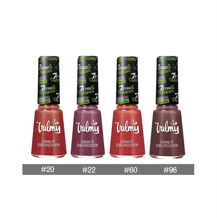 Valmy Esmalte Endurecedor Colección Classic Reds, Tonos Rojizos, 20, 22, 60, 96 - 4 Unidades De 14 Ml C/U - 1