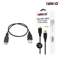TEMCO Cable convertidor USB a HDMI, Solo para Cargar, cable de carga USB 2.0 macho a HDMI macho de 1,5 m Cable de alimentación USB a HDMI, Cable de carga macho a macho, divisor para adaptador Dispositivo inteligente, USB 2,0 a HDMI - details 1