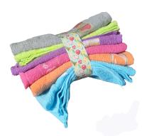 Energy Colors Textil-Hogar. Pack Paños de Cocina con Bordado COLORORES Lisos 100% ALGODÓN (Extra Absorbente) 45 X 45 cm Surtido Muy Resistente. - details 2