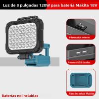 Luz De Trabajo LED Portátil Para Batería Makita 18 V Luz De Camping Inalámbrica Faro De Inundación Potente Y Impermeable - details 5