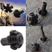 Bastón De Caminar Negro Nórdico Telescópico Alpenstock Para Senderismo Accesorios De Escalada Pala De Neveón Material De Manija De Goma - details 11
