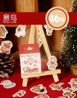Etiquetas Decorativas Para DIY Etori Life 'Feliz Navidad' Pack De 46 Piezas Estuche De Papel Para Decoración De Estaciónario Álbum Diario Taza Notebook Teléfono Móvil Juguetes Scrapbook - details 0