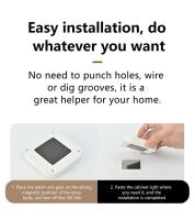 Lámpara Nocturna LED Con Sensor De Movimiento Recargable Adhesiva Y Magnética Para Dormitorio Escaleras Armario Cocina Luz De Noche - details 7