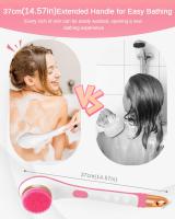 Juego de Juguetes Eléctricos PARA EL Cuerpo, Exfoliante Corporal de 2 velocidades with Mango Largo, with 4 - details 2