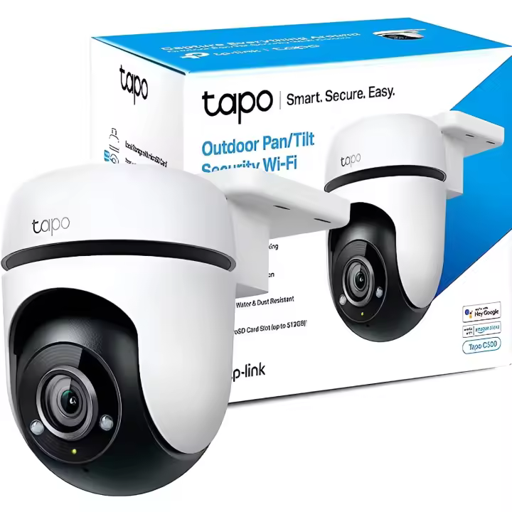 Tp-link tapo c500 cám seg wifi out ip65 pan/tilt - 1