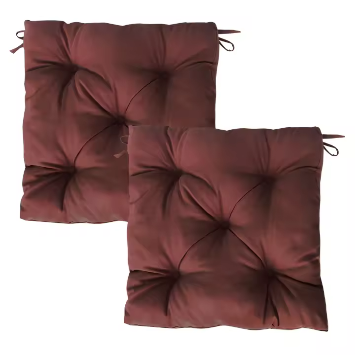 MORE FREE-Cojines para Silla，Cojin de Asiento Decorativo Funda de Poliéster y Relleno de Fibra Hueca 40x40x5cm,Ideal para Comedor, Terraza, Salón y Restaurante - 1
