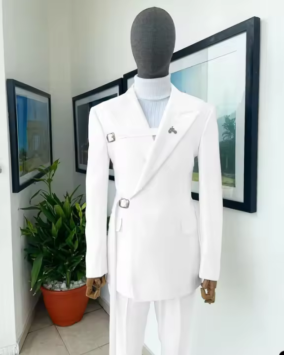 Nueva Traje Formal Para Hombre Elegante Traje De Boda Traje De Novio Moda Costura Homme Ropa Tuxedo Elegante Para Todos Los Estaciones - 1