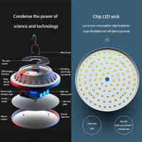 Linterna De Camping Potente Recargable 6000mAh Con LED Luz De Tenda Portátil Con Batería Integrada Y Carga Solar - details 4