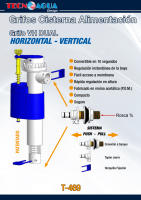 Hidrotecnoagua - Grifos de llenado para cisterna o tanque bajo inferior y lateral (dual) - T-469 50769 - details 0