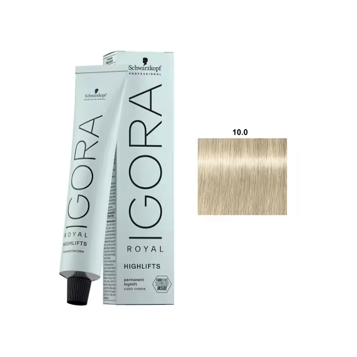 Tinte Igora Royal / Schwarzkopf - 10.0 Rubio Platino Natural - 1