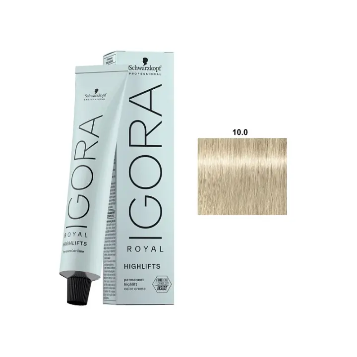 Tinte Igora Royal / Schwarzkopf - 10.0 Rubio Platino Natural - 1