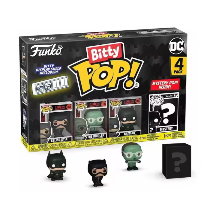 Funko Pop Bitty Batman 85th Pack 4 Mini Figuras 81128PDQ Juguetes - 1