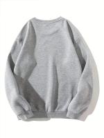 Sudadera De Manga Larga De Algodón Suave Para Mujer Con Estampado De Hombre De Jengibre Amarillo Tierno Casual Para Otoño E Invierno - details 3