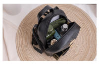 Mochila Mini De Moda Para Mujer En Color Sólido PU Pequeña Bolsos Escolares Para Niñas Bolsas De Viaje Al Aire Libre - details 4