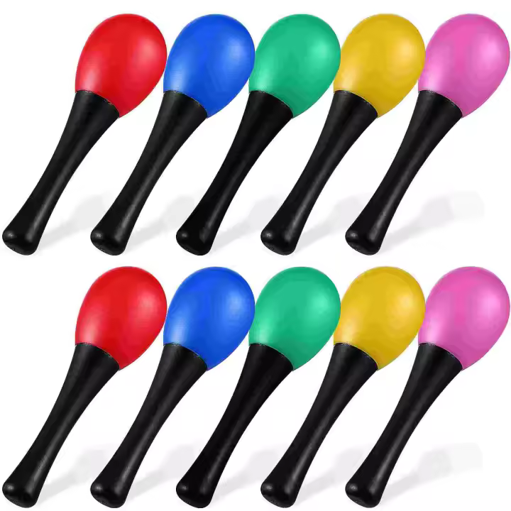 Pequeño Maraca De Entrenamiento Auditivo Instrumento Musical De Percacción Mini Favor De Fiesta Mexicana Juguete De Martillo De Arena - 1