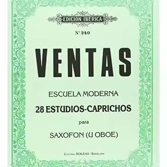 Libro 28 ESTUDIOS-CAPRICHOS PARA SAXOFON U OBOE Editorial EDITORIAL MUSICA BOILEAU - 1
