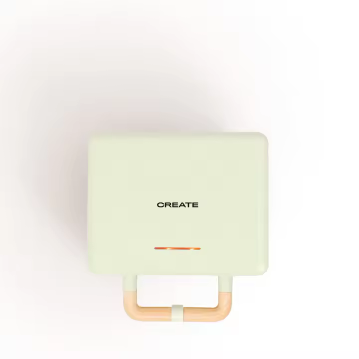 CREATE - Sandwichera grill y gofrera de placas intercambiables - STONE 3 in 1 COMPACT - 1
