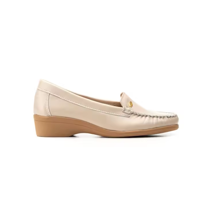 Mocasines de piel beige Piel Microfibra transpirable y termoreguladora Piel - 1