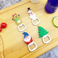 Abrepuertas De Acero Inoxidable Con Patrón Navideño Multifuncional Con Silicón Magnético Para Refrigerador Regalo De Cocina - details 3