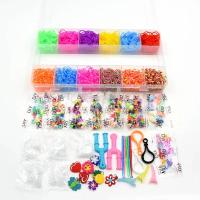 Set De 1800 Piezas De Banda Elástica De Goma Colorida Para Niñas Herramienta De Tejido Para Pulseras Kit De Juguete Educativo Para Niños De 7 a 10 Años - details 4
