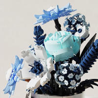 Bloques De Construcción Creativos Con Orquídeas Y Estrellas Azules Juguetes De Artesanía Para Niñas Edad Recomendada 6-12 Años Material ABS Sin Batería Producido En China - details 11