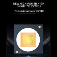 Linterna Frontal LED Recargable IPX4 Impermeable Con Sensor De Movimiento Y Pantalla De Energía Mini Luz De Visera Para Gorra - details 8