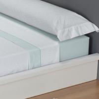 CARPE DIEM Juego de Sábanas de Microfibra Estampada Mod. ELISABETH Color Aqua- Conjunto de Ropa de Cama 3 o 4 Piezas para Cama 90, 105, 135, 150, 150/160 (2 Almohadas)  y 180 cm, Suaves, Transpirables  Válidos para Colchones hasta 28 cm de Grosor - details 2