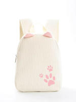 Mochila escolar de jardín de infantes para niños, niñas y niños, de pana, multicolor, nueva, de color sólido, bonita bolsa para bebé - details 4