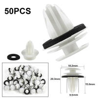 50 PCS Abrazaderas De Panel De Puerta Con Selladores Y Tornillos Retenedores De Parachoques Accesorio De Coche Nylon - details 7