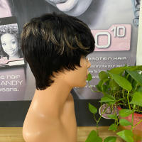 Pelucas De Cabello Humano Bob Corto Natural Color Brasileño Remy Peluca De Corte Pixie Para Mujeres Negras Misney - details 13
